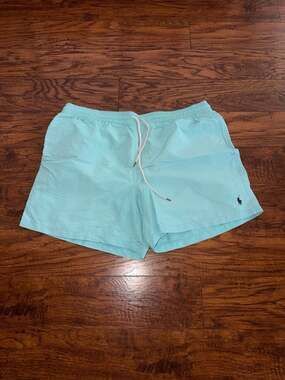 Polo Ralph Lauren Traveler Swim Trunks Aqua Blue XXL
